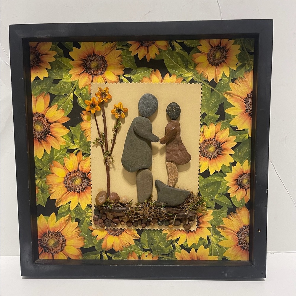 Adult Parent and Child Sunflower Wall Hanging Wall Decor